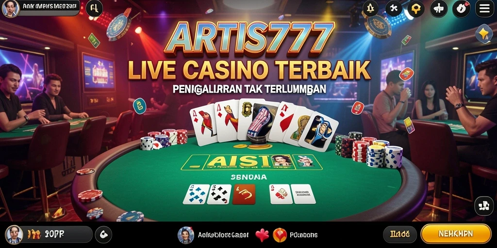 Screenshot gameplay Live Casino ARTIS777 yang menarik dan interaktif.