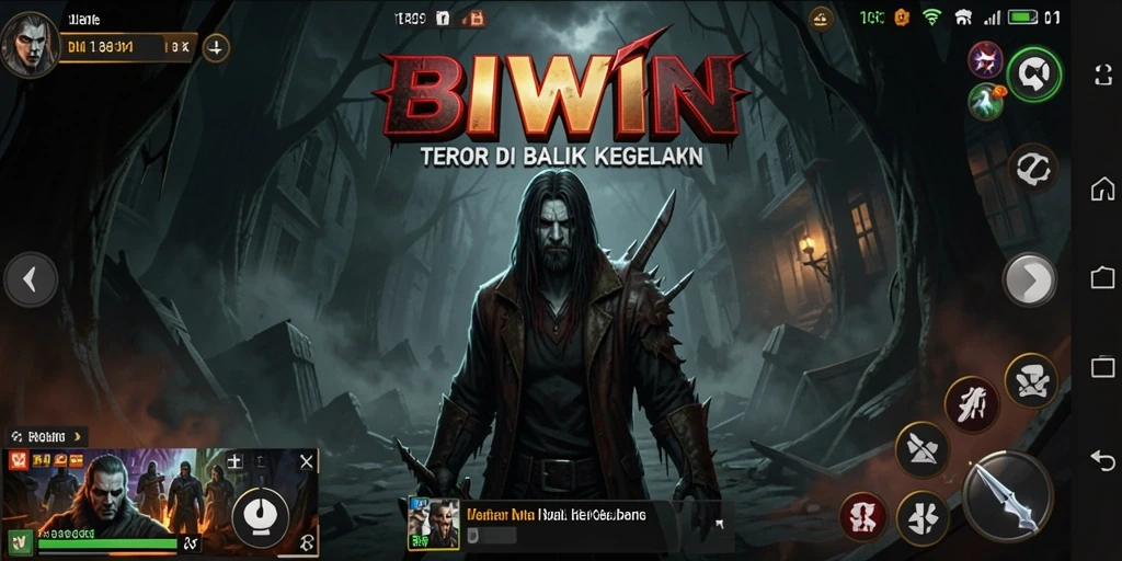 Screenshot dari gameplay BIWIN yang menampilkan suasana Horror yang menakutkan.