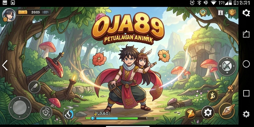 Tampilan gameplay OJA89 yang penuh warna dan dinamis.