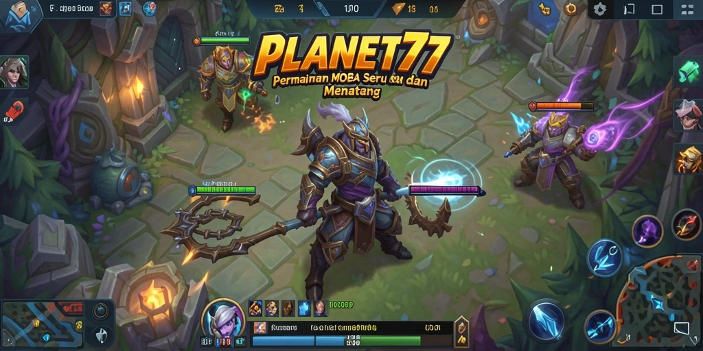 Tampilan menarik dari gameplay seru di PLANET77.