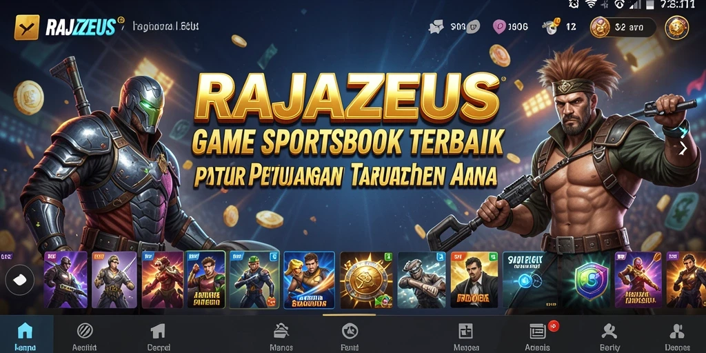 Screenshot tampilan gameplay Sportsbook RAJAZEUS yang menarik.