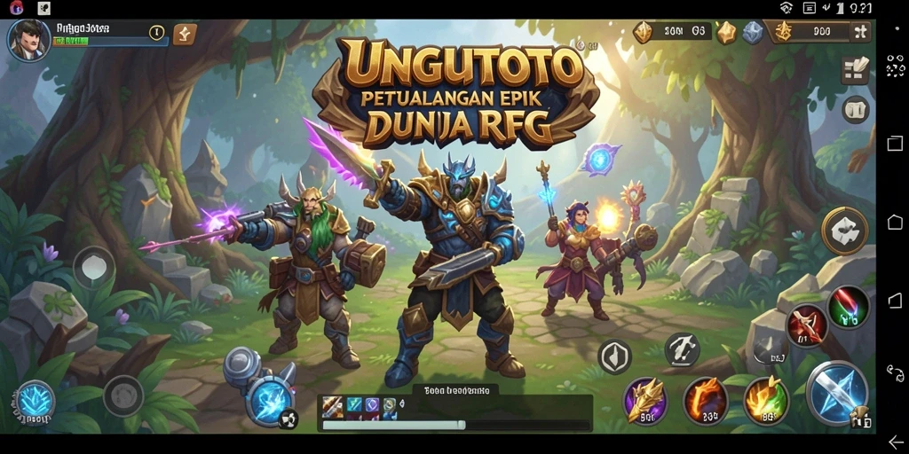 Gameplay RPG UNGUTOTO yang menawan dan mendebarkan.